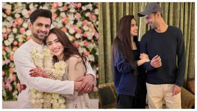 Sana Javed and Shoaib Malik can't take their eyes off each other in these new loved-up photos - See post
