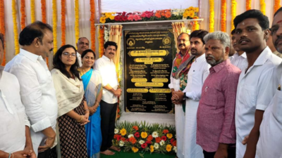 TTD chairman and Tirupati MP lay foundation stone for railway foot-over bridge in Tirupati