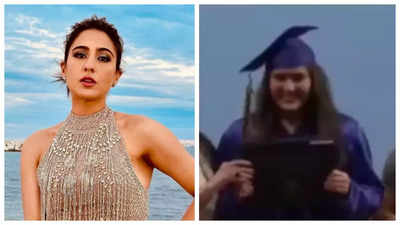 Old video of Sara Ali Khan from her graduation ceremony resurfaces; netizens wonder why she was called 'Sara Sultan'