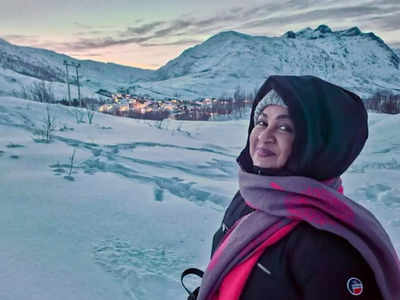 Radhika Sarathkumar enjoys a vacation with family in Kashmir