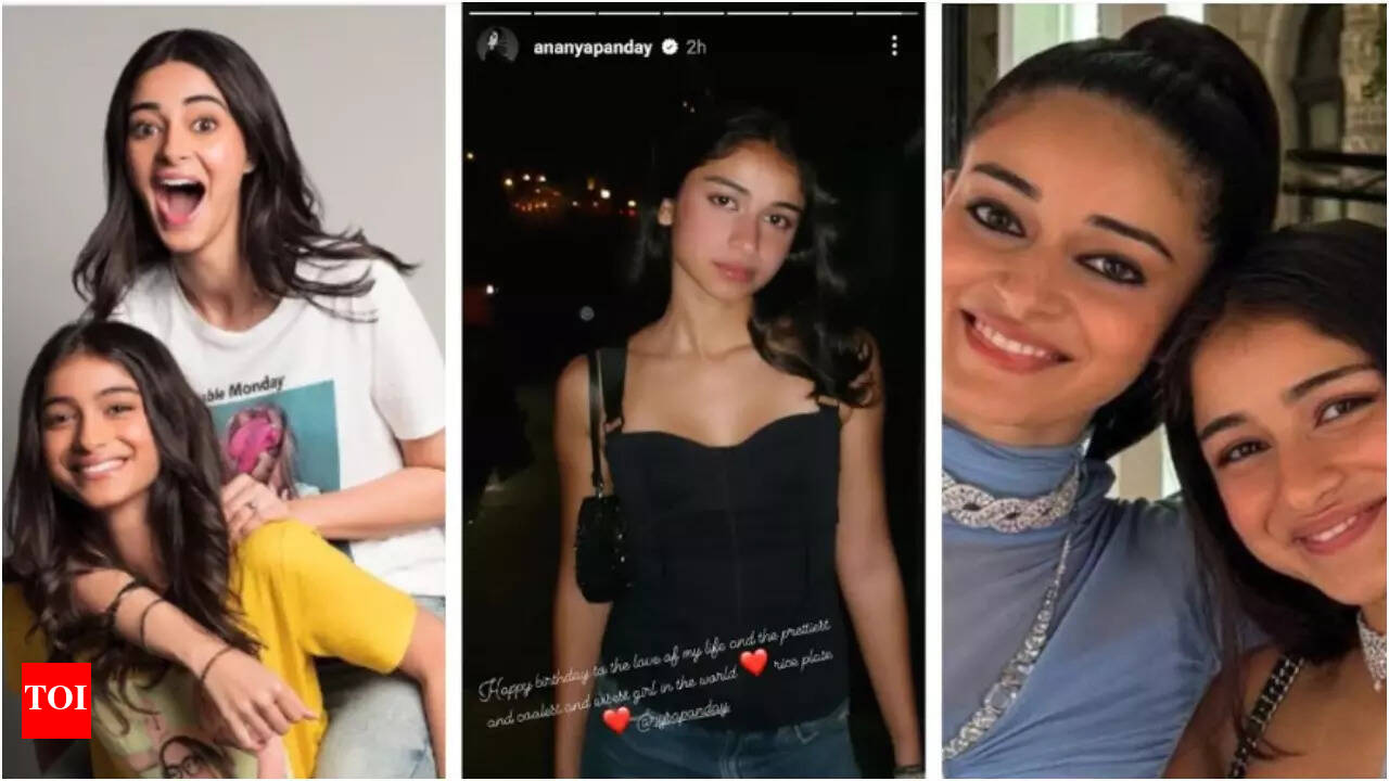 Ananya Panday extends 𝐛𝐢𝐫𝐭𝐡day wishes to "coolest girl" Rysa | - Times of  India