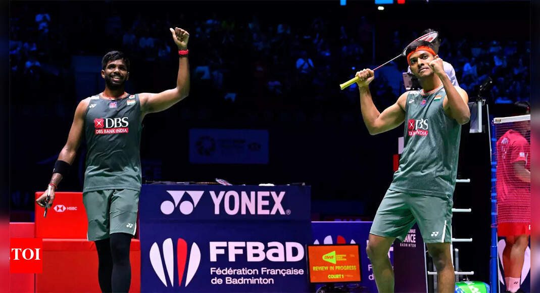 Satwiksairaj Rankireddy-Chirag Shetty win French Open doubles title | Badminton News – Times of India