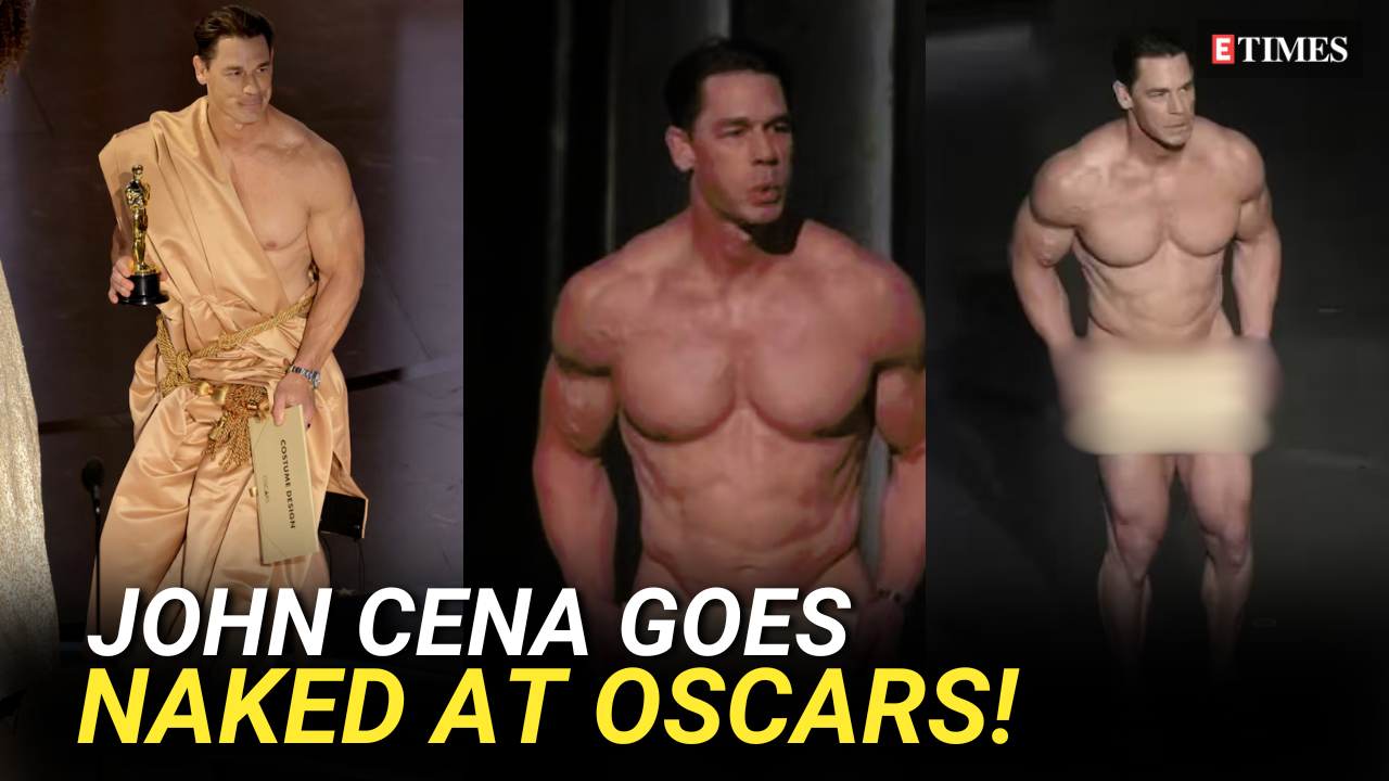 John Cena Naked Oscars 2024: John Cena goes nude at Oscars 2024 to present  Best Costume Award