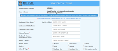 BPSC Head Teacher Recruitment 2024: Registration for 40,247 vacancies begins today; direct link here