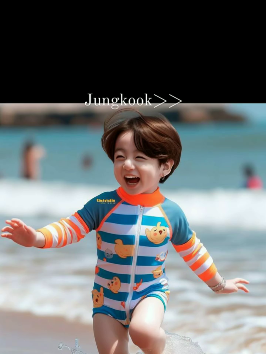 7 Cute AI Pics Of BTS Members Playing On Beach As Babies | Times Now