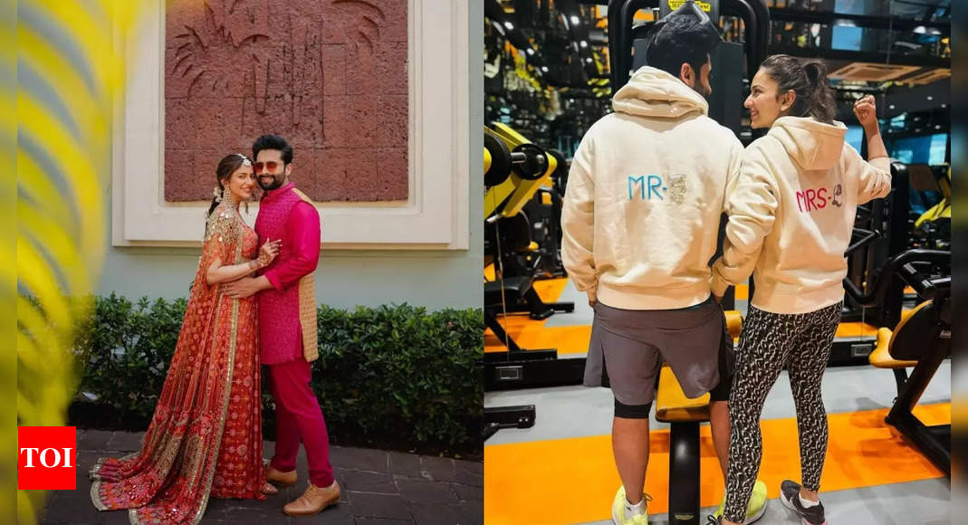 Rakul Preet Singh, Jackky Bhagnani serve couple goals as they work out at the gym to shed all their wedding food calories – Pic inside | Hindi Movie News