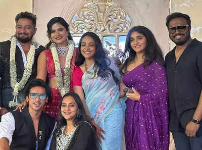 Film fraternity, friends attend Deepika Das and Deepak's wedding reception