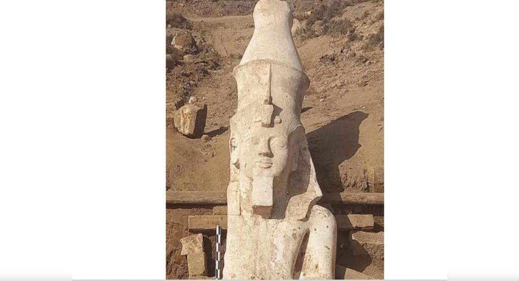 Archaeologists discover missing top half of giant Ramesses II statue ...