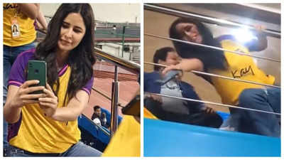 Katrina Kaif crushes pregnancy rumours with her sporty avatar at cricket match in Delhi - WATCH