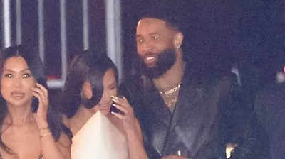 Kim Kardashian and Odell Beckham Jr. spotted at vanity fair Oscars after party together