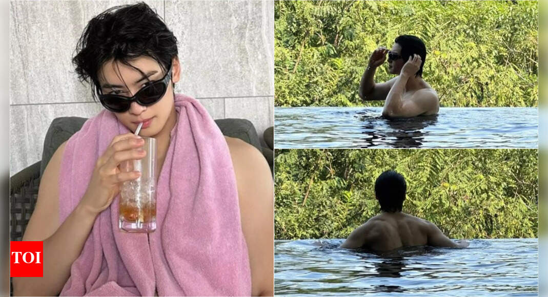 ASTRO's Cha Eunwoo shares shirtless pool photos from Thailand trip; fans swoon over muscular physique | K-pop Movie News - Vimarsana News