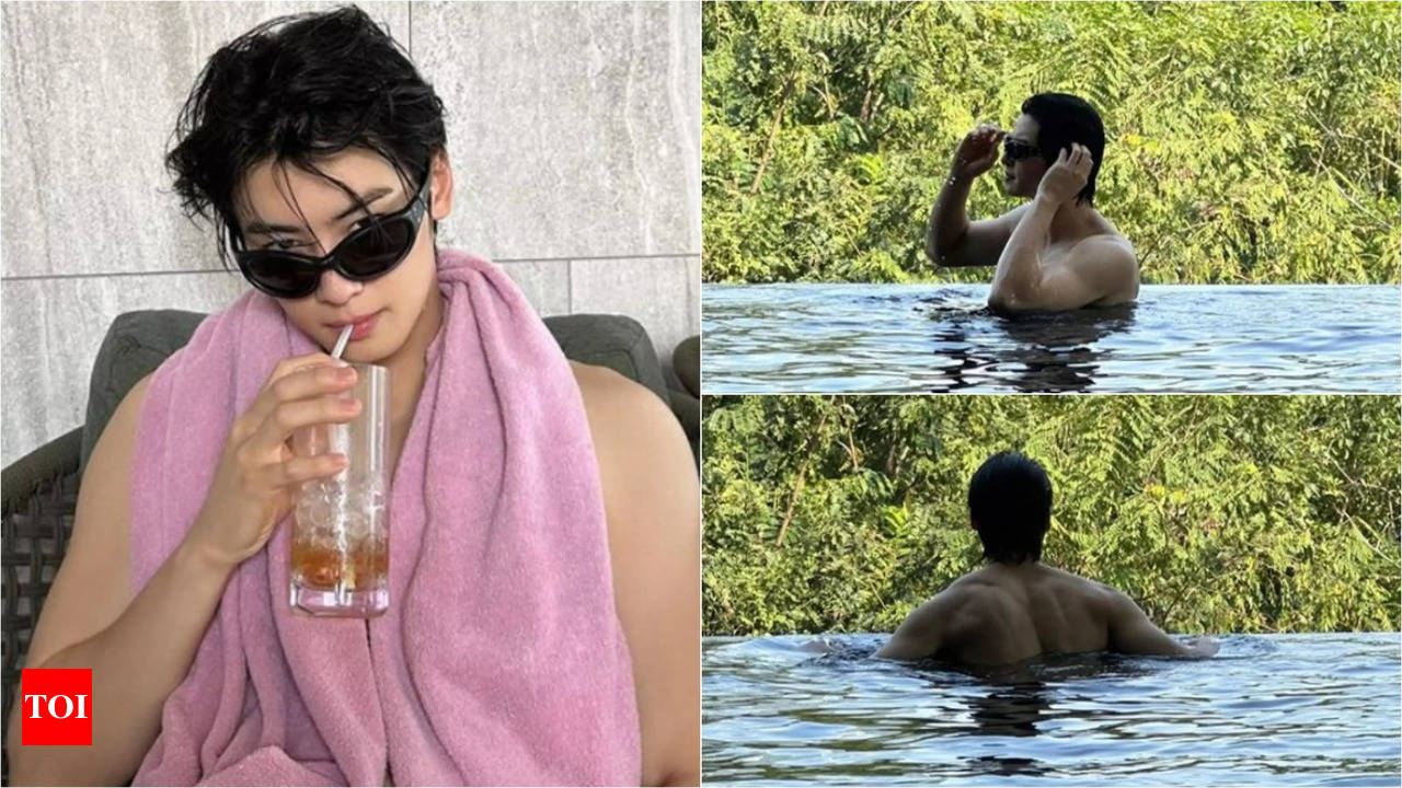 ASTRO s Cha Eunwoo shares shirtless pool photos from Thailand trip