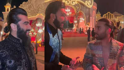 Ranveer Singh, Arjun Kapoor and Orhan Awatramani’s fun banter at Anant Ambani and Radhika Merchant’s pre-wedding bash is too good to miss! - WATCH video