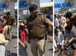
Namaz incident: Hindu Raksha Dal protests outside Delhi Police headquarters over SI's suspension
