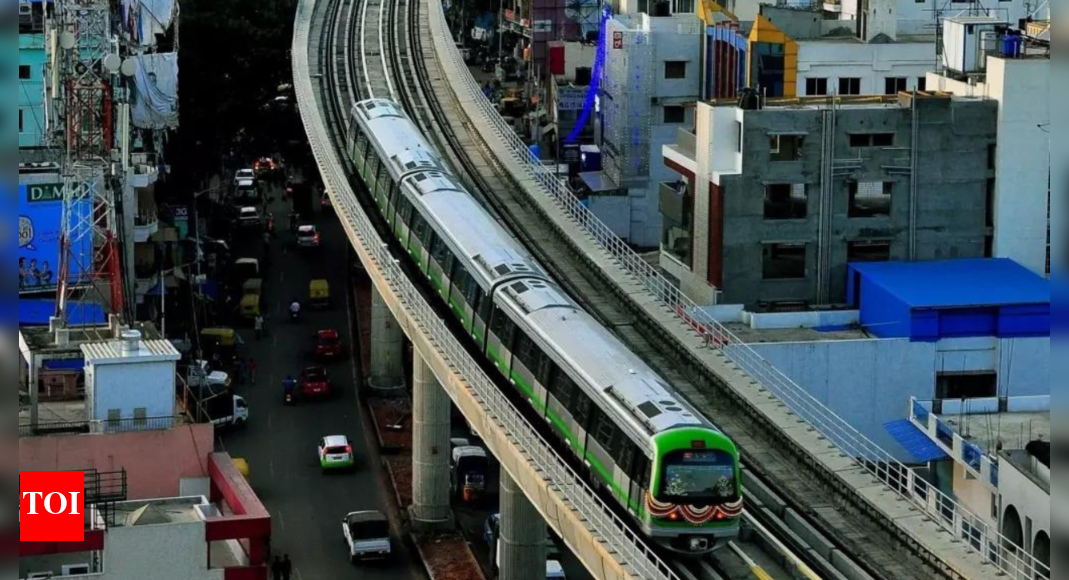 Namma Metro services partially suspended on purple line after a man enters viaduct area | Bengaluru News - Vimarsana News