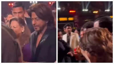 Shah Rukh Khan wins the internet as he holds a fan's hand at an event