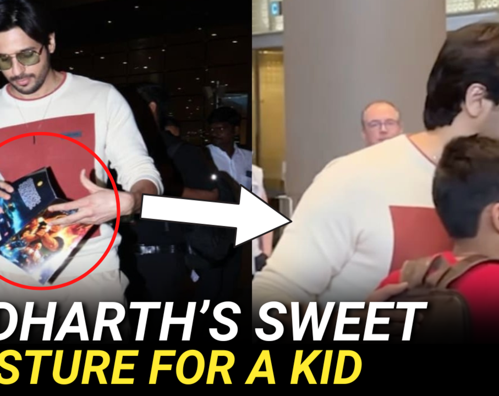 
Sidharth Malhotra gifts Yodha comic to a young fan, video goes viral
