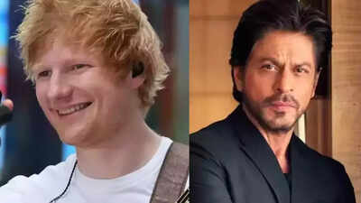 Ed Sheeran expresses his desire to collaborate with Shah Rukh Khan | - The  Times of India