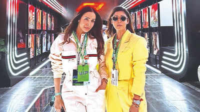 Nayanthara hangs out with Malaika Arora at F1 Grand Prix in Jeddah