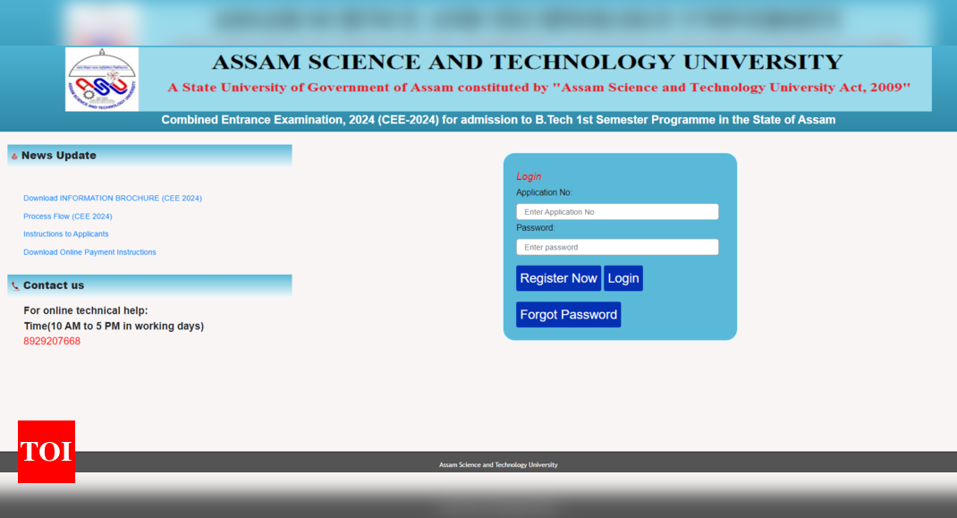 Assam CEE 2024 registration begins at astu.ac.in, exam on Jun 2; here’s the direct link to apply