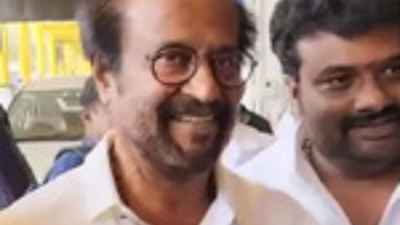 Rajinikanth spotted at Chennai airport, greets fans