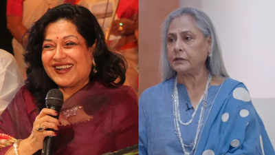 Moushumi Chatterjee takes a dig at Jaya Bachchan as she poses for the paparazzi at an award show, says, 'I'm much better than her' - WATCH video