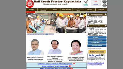 RRB Recruitment 2024: RCF Kapurthala invites applications for 550 Rail Coach Factory Apprentice Posts