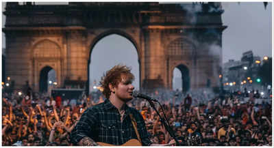 AI imagines Ed Sheeran's Mumbai darshan