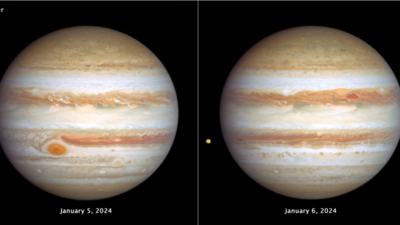 Nasa's Hubble Space Telescope reveals stunning images of Jupiter