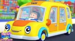 English Nursery Rhymes: Kids Video Song in English 'Wheels on the Taxi'