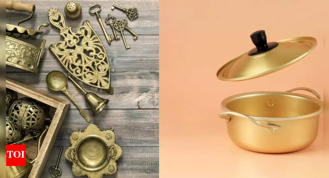 6 Easy tricks to clean old brass utensils Times of India