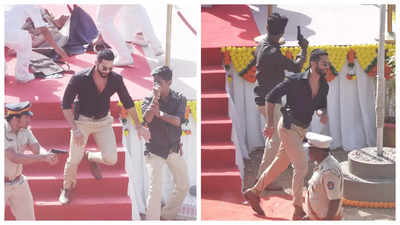 Shahid Kapoor shoots action and chasing scenes for his upcoming film 'Deva' in the city - See EXCLUSIVE photos