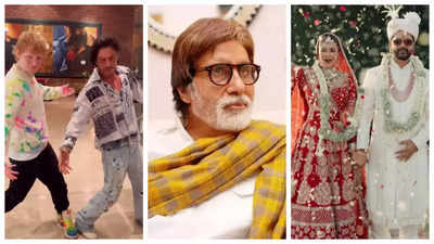 Rumours of Amitabh Bachchan undergoing angioplasty, Meera Chopra sharing first wedding photos with Rakshit Kejriwal, Ed Sheeran's moments with Bollywood celebs: TOP 5 Bollywood newsmakers of the week