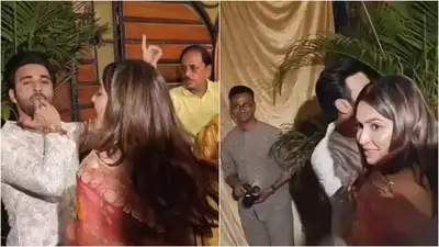 Newlyweds Pulkit Samrat and Kriti Kharbanda return to Delhi home, dance to dhol beats during graha pravesh
