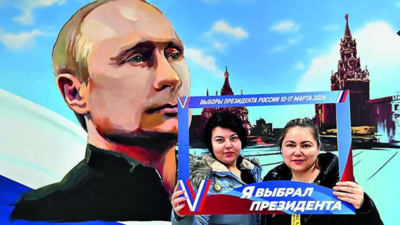 Ukrainian strikes rock Russia as vote cements Putin’s grip