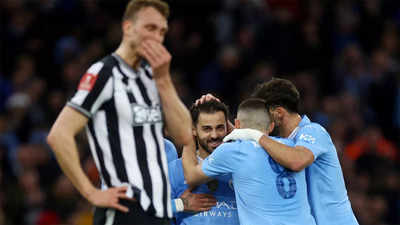 Manchester City ride on Bernardo Silva's double to enter FA Cup semifinals, Coventry stun Wolverhampton Wanderers