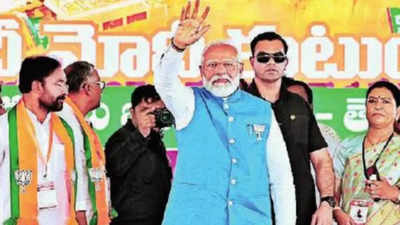PM Narendra Modi rips Congress and BRS, says both ‘friends in scams’