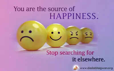 We are running after material happiness