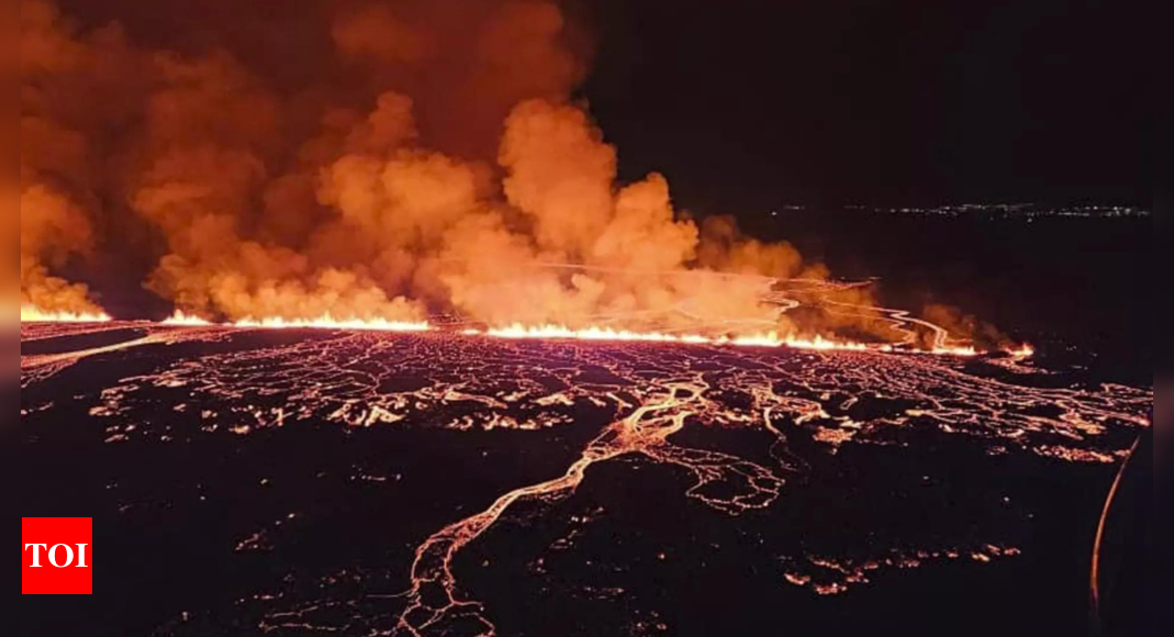 Iceland lava flows slow after fourth eruption since December – Times of India