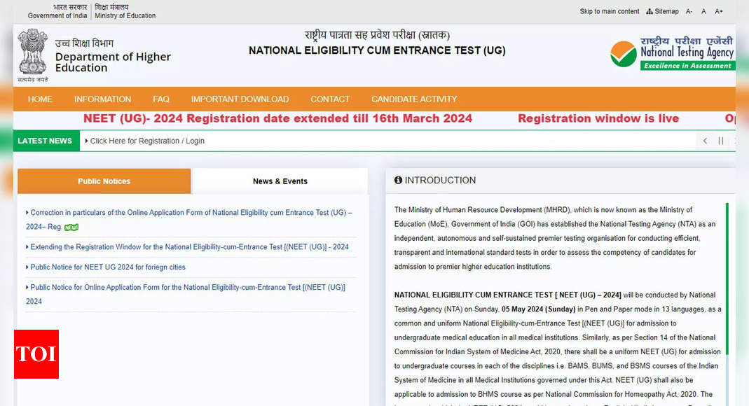 NEET UG 2024 application correction window opens today, check what can be edited