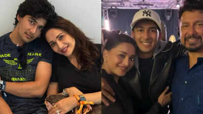 Madhuri Dixit shares a cute video wishing her son Arin Nene on his ...