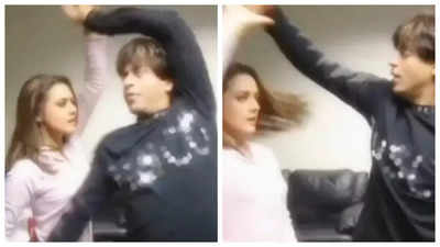 Old UNSEEN video of Shah Rukh Khan and Preity Zinta rehearsing for their song in 'Veer Zaara' goes viral - WATCH