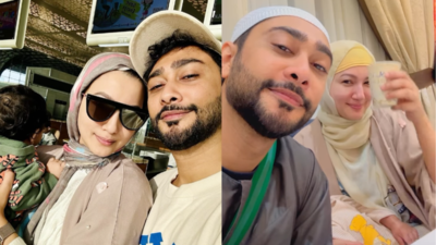 Gauahar Khan takes her first Umrah with her son Zehaan and hubby Zaid Darbar, writes 'A journey we dreamed of as a couple to make as parents'