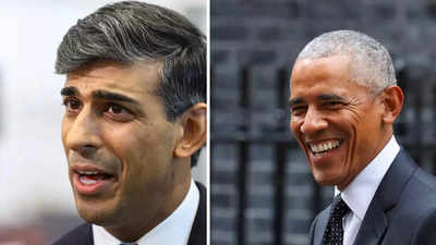 Barack Obama calls on UK PM Rishi Sunak in an informal meeting at 10 downing street