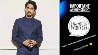I am not on 'Twitter' or 'X', says Siddharth