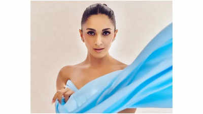 Kiara Advani shares a few jaw-dropping pictures in a powder blue gown