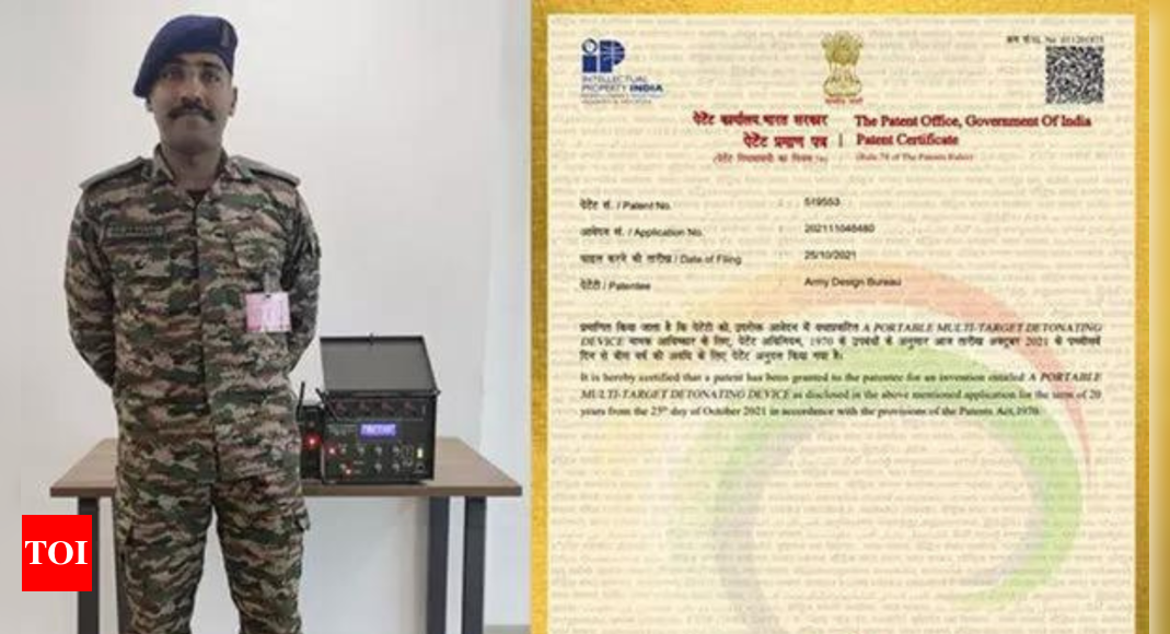 Army Major gets patent for multi target detonation device, inducted in Indian Army | India News