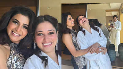Vijay Varma captures candid photo of Samantha Ruth Prabhu and Tamannaah Bhatia sharing a warm hug: 'This meeting was long overdue'