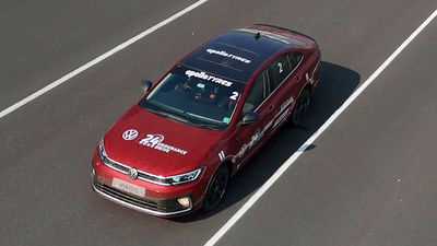 Within 12 months of the two-wheeler triumph, Apollo Tyres X Volkswagen make history by smashing the four-wheeler record