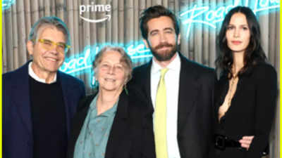 Jake Gyllenhaal attends 'Road House' premiere in NYC with girlfriend and parents